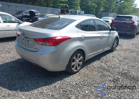 2013 Hyundai Elantra Limited from USA, damaged, VIN KMHDH4AE8DU627356